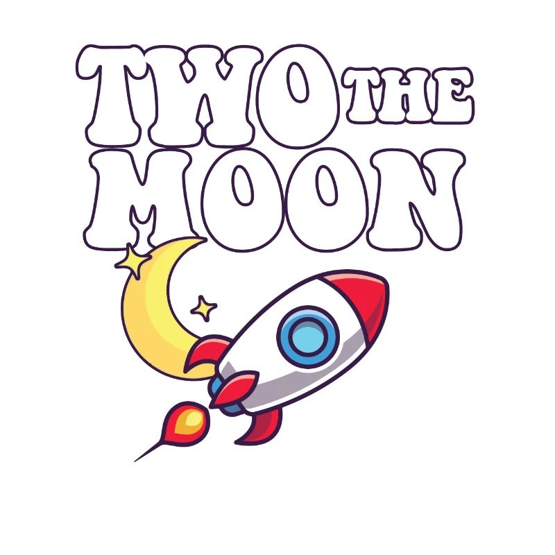 Outer Space 2nd Birthday Party Theme Two The Moon