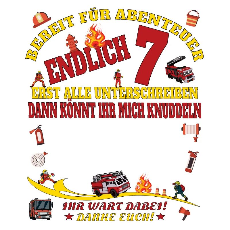 7. Geburtstag Junge & Mädchen Gästebuch