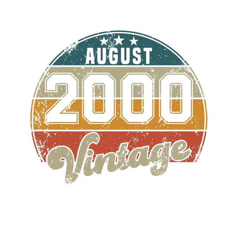 Vintage Geburtstag - August 2000 - Geschenkidee