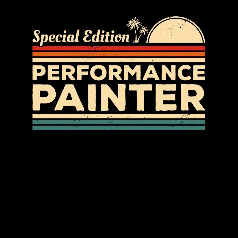 Vintage Performance Painter Gemälde