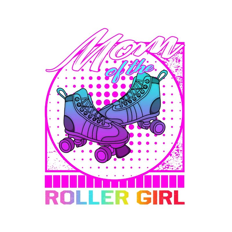 Rollschuh-Shirt, Mutter des Rollmädchen-Rollers