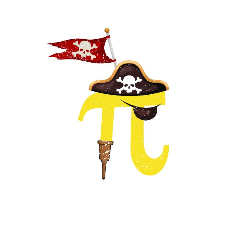 Pi Day Pirate Math Geek Math Numéro Nerd