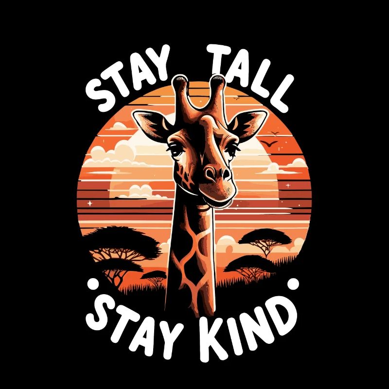 Restez debout Restez gentil - Giraffe Wisdom