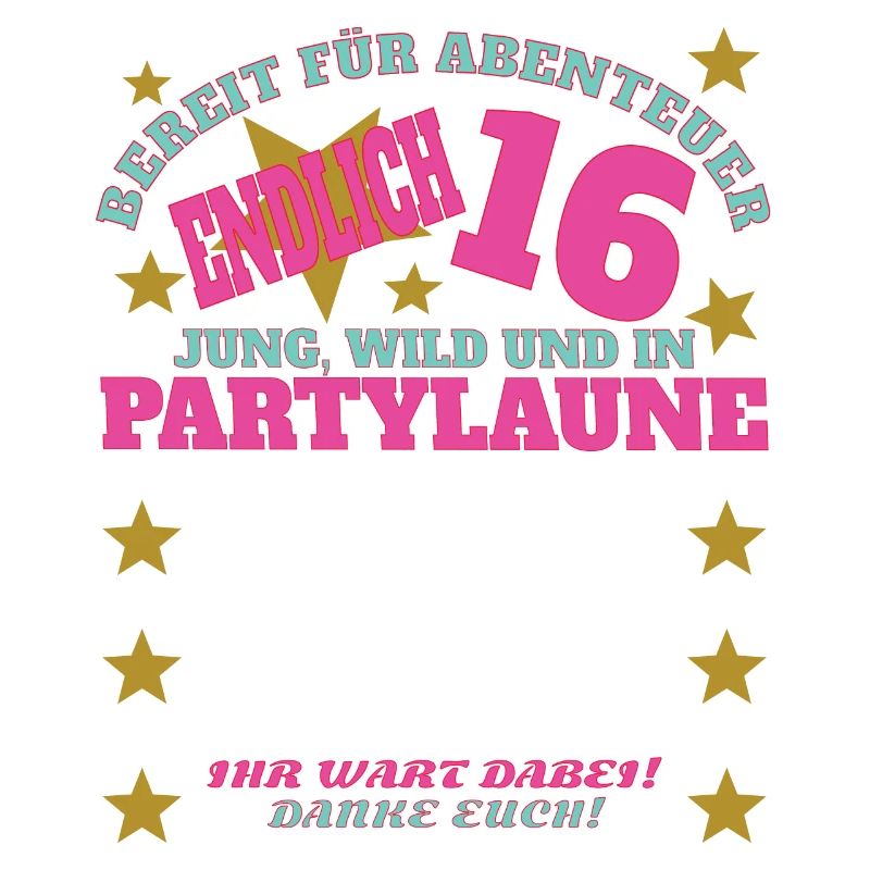 16. Geburtstag Mädchen & Junge Gästebuch