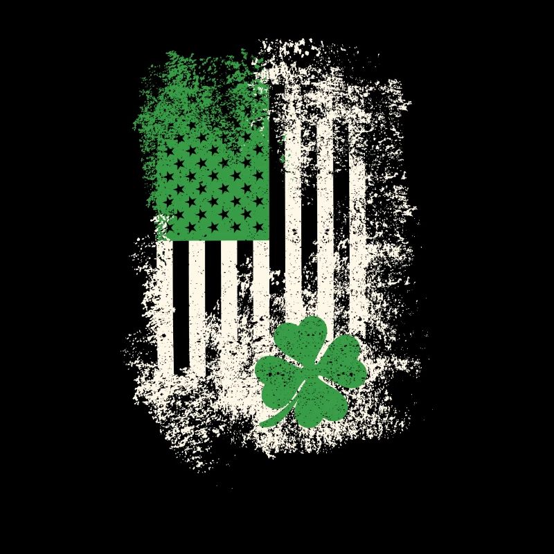 Joyeux drapeau américain de la Saint-Patrick