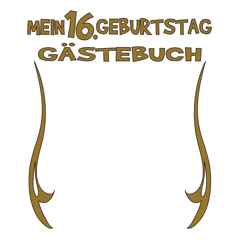16. Geburtstag Mädchen & Junge Gästebuch