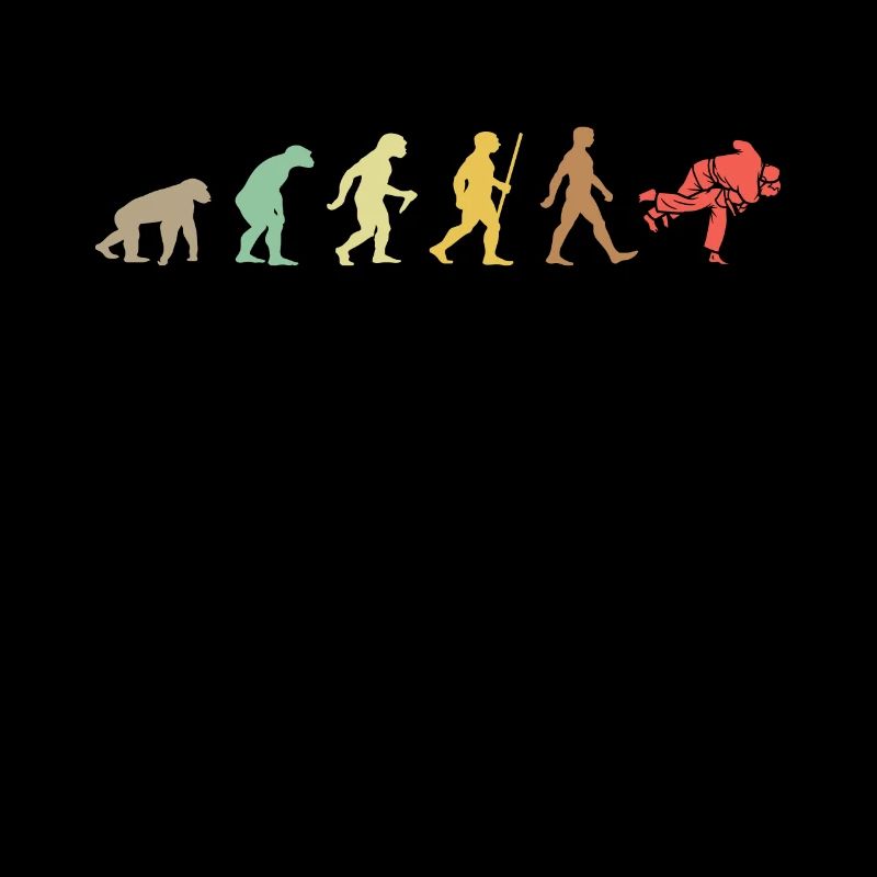 Vintage Judo Retro Kampfkunst Evolution
