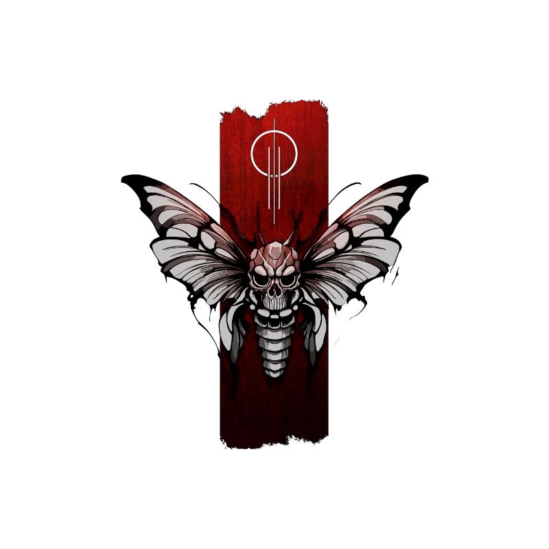 Mystical Moth: Skull Elegance