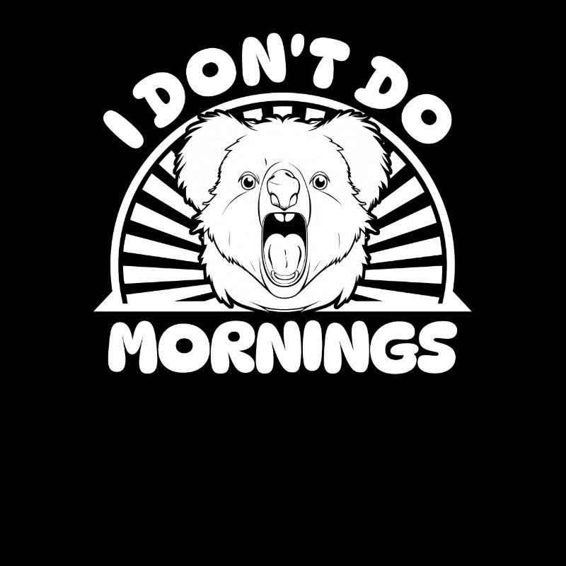 Koala Ours Drôle Je Ne Fais Pas De Matins