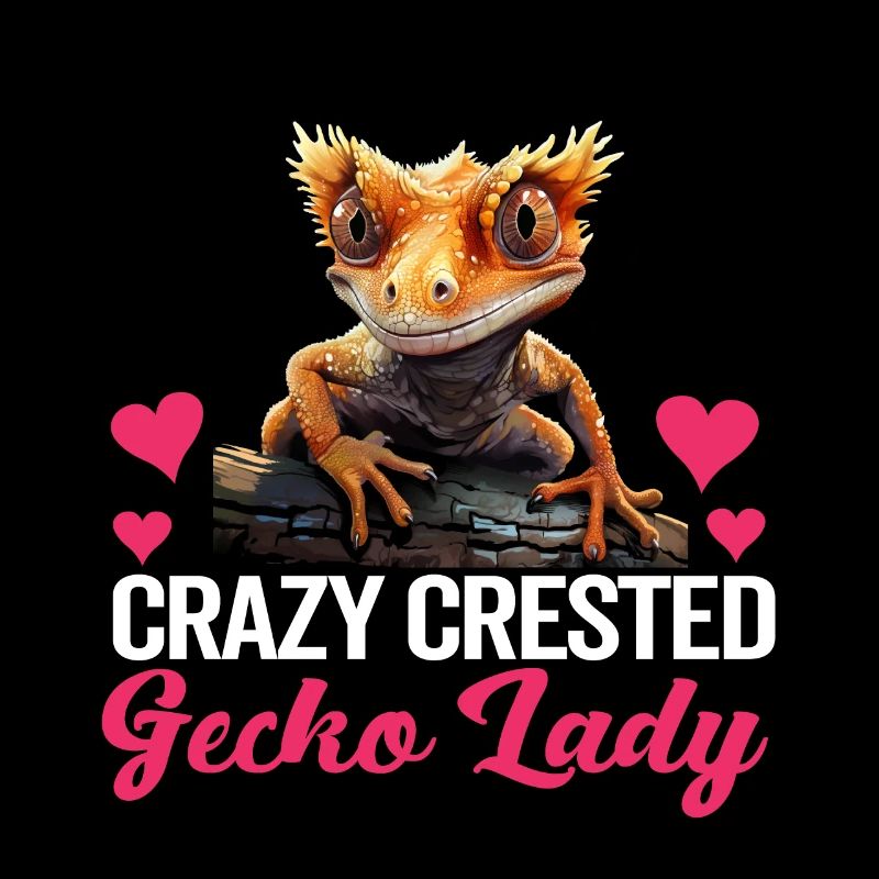 Crested Gecko Men Women Lizard Eyelash Gecko