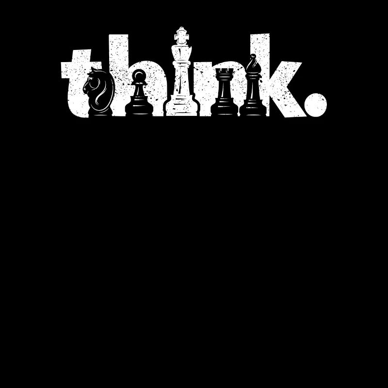 Think Distressed Cool Vintage Chess Master Club