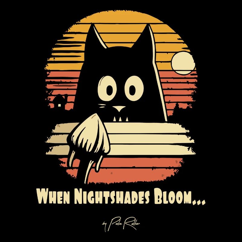 Regarder les fleurs de nuit fleurir, chat rétro