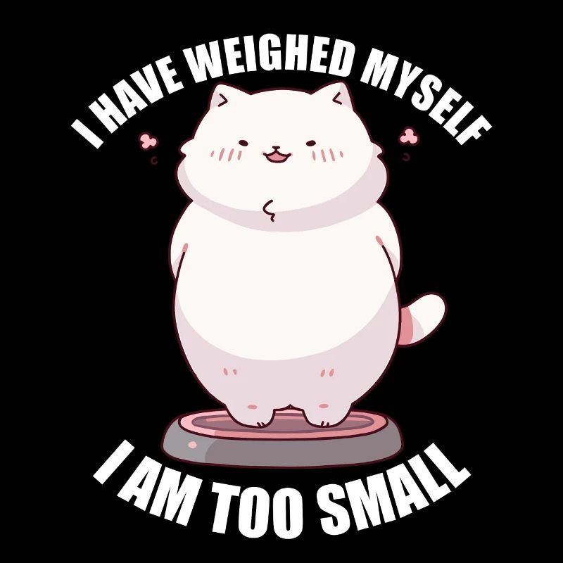 I've weighed myself I'm too small cat
