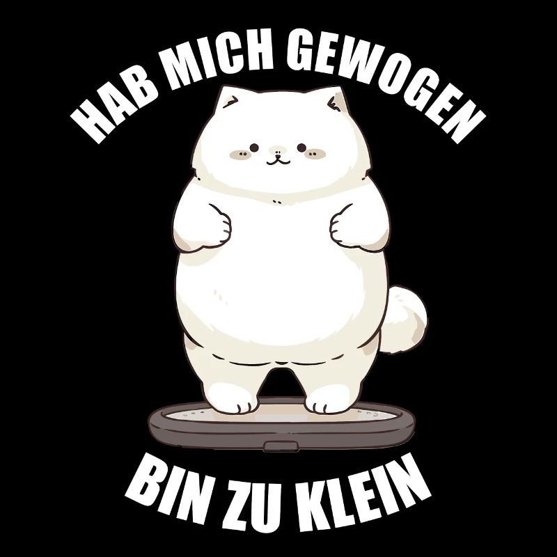 Hab mich gewogen bin zu klein Katze