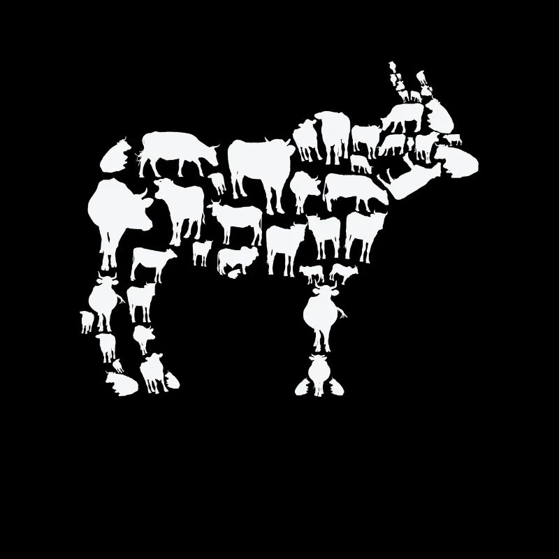 Vache Agriculteur Élevage De Vache Silhouette