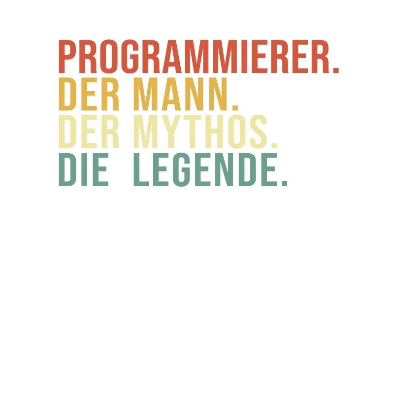 Programmierer Mann Mythos Legende Developer