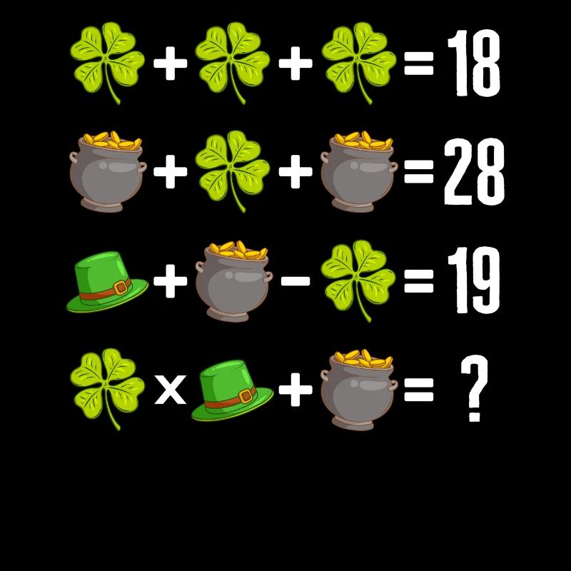 Math Shirt, Math Order Of Operation Four Leaf