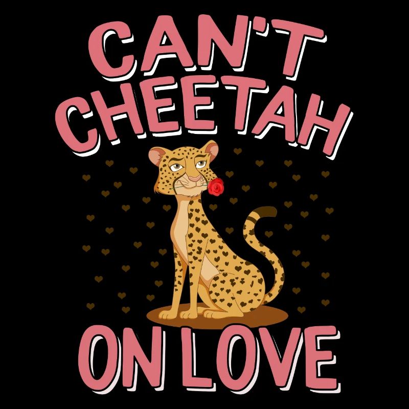Chemise de la Saint-Valentin, ne peut pas guépard sur le coeur de l’amour