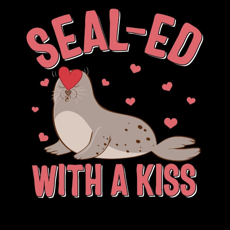 Chemise de la Saint-Valentin, scellée avec un sceau de baiser