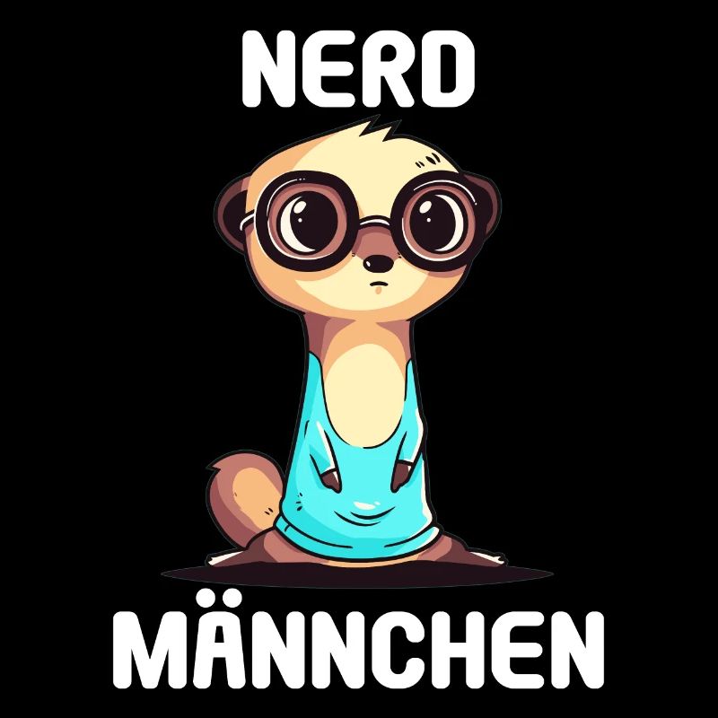 Nerdmännchen Junge Jungen Erdmännchen Nerdy Nerd