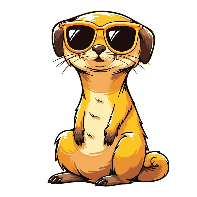 Suricate avec lunettes de soleil Suricate