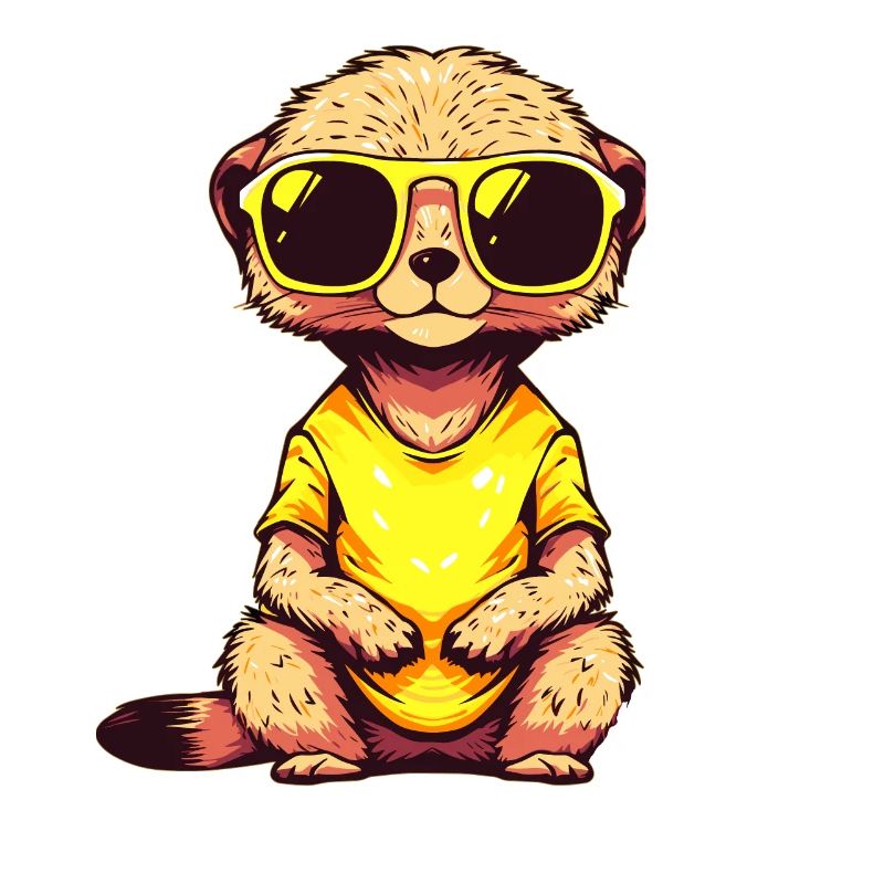 Suricate avec lunettes de soleil Suricate