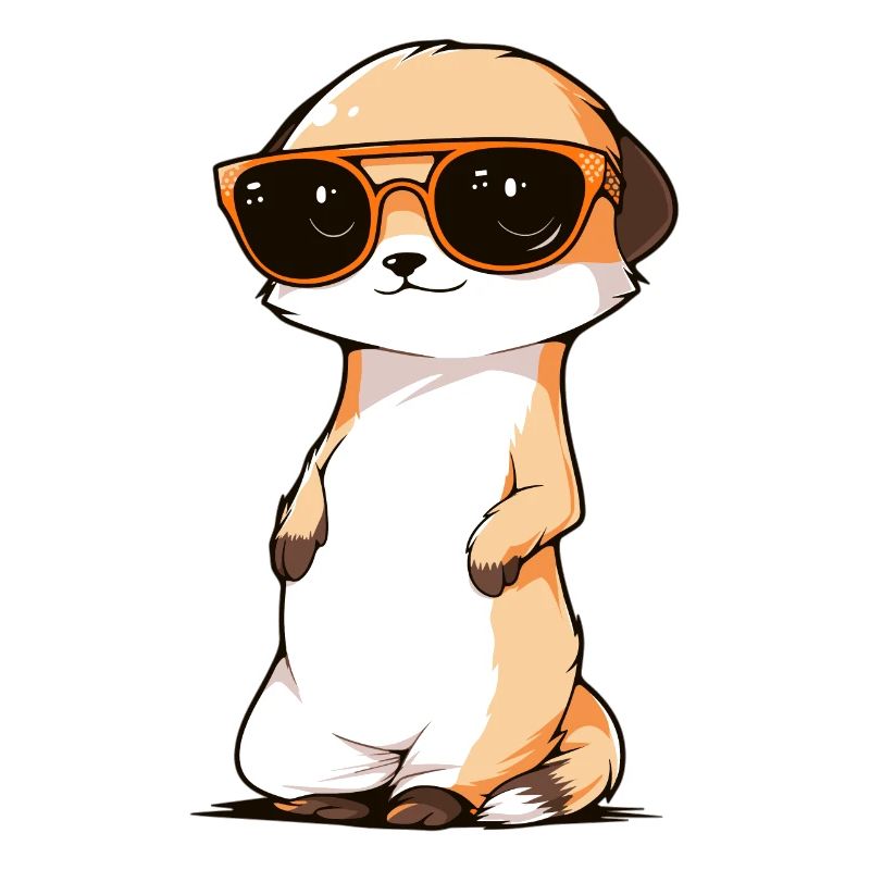 Suricate avec lunettes de soleil Suricate