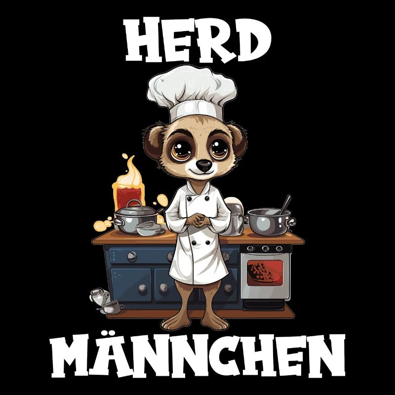 Erdmännchen kochen Koch Kochmütze Herdmännchen