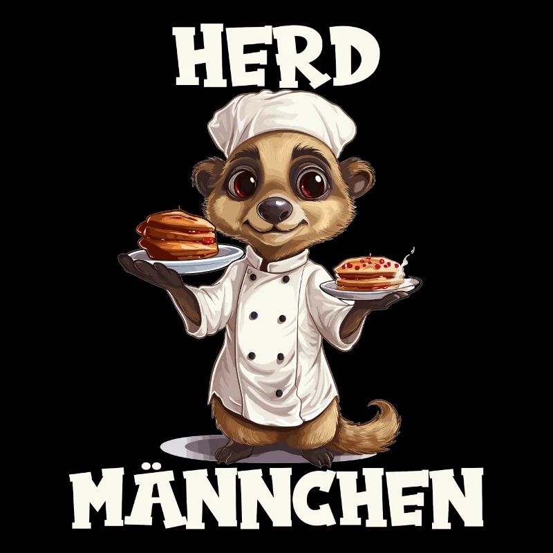 Erdmännchen kochen Koch Kochmütze Herdmännchen