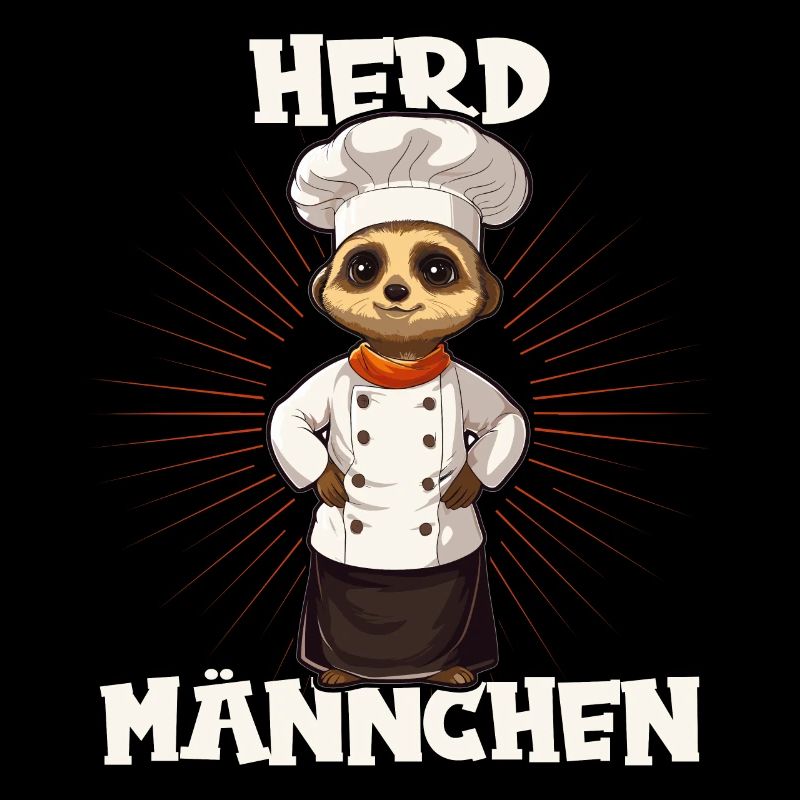 Erdmännchen kochen Koch Kochmütze Herdmännchen