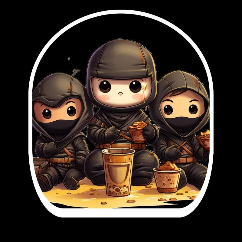 Manette de jeu Chibi Ninja Anime Boba Tea