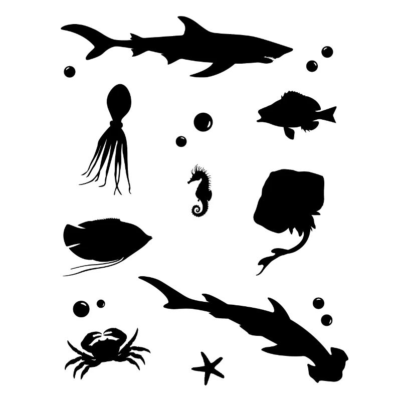 Oceanic Shadow Play Elegant Deep Sea