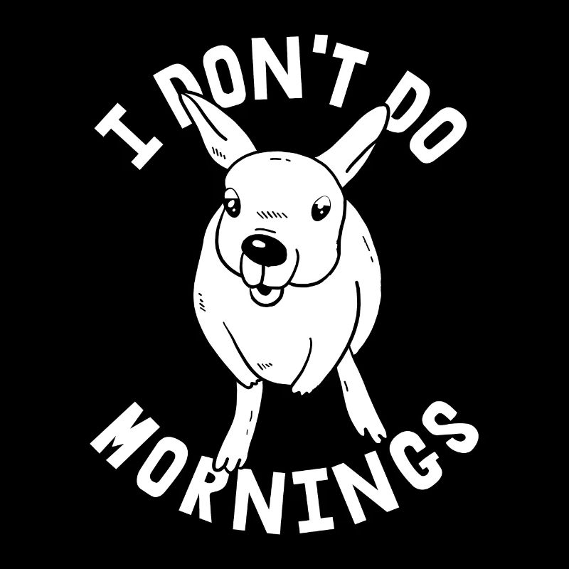 Känguru Lustig I Dont Do Mornings