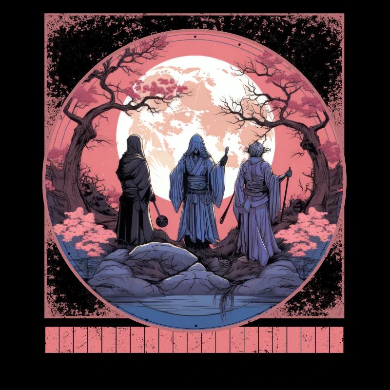 Samouraï fantôme Sweatshirt, Haunted Sakura Tee,