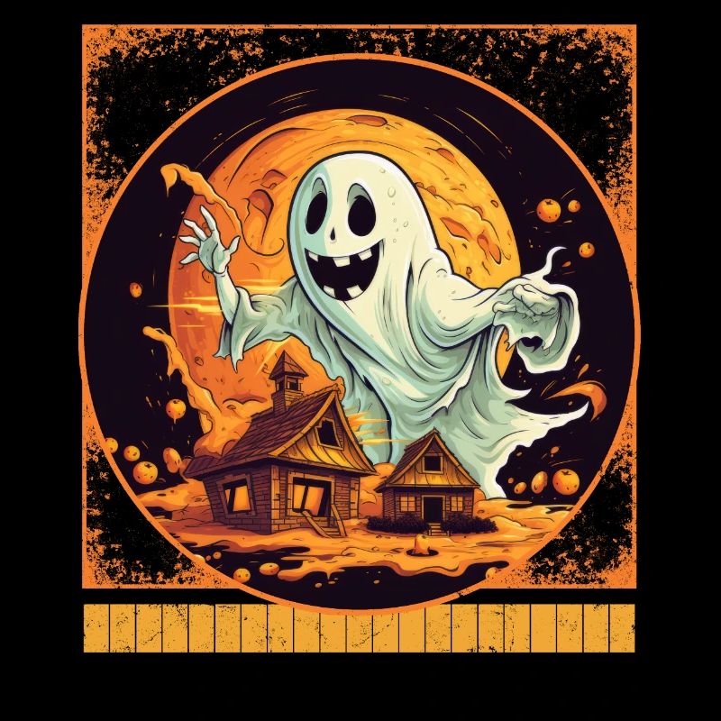 Ghost Pizza Party Halloween Tee