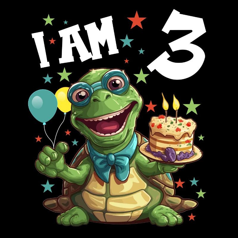 I'm 3 Turtles Turtle 3rd Birthday
