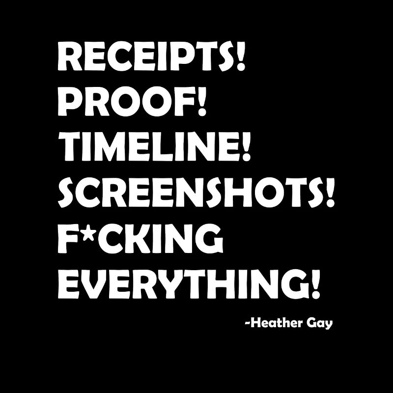 Receipts Proof Timeline Screenshots Everything