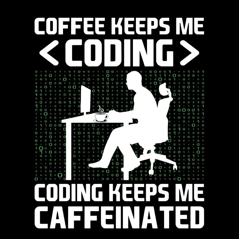 Kaffee-Codierung Programmierer Programmierer Entwickler Nerd Coff