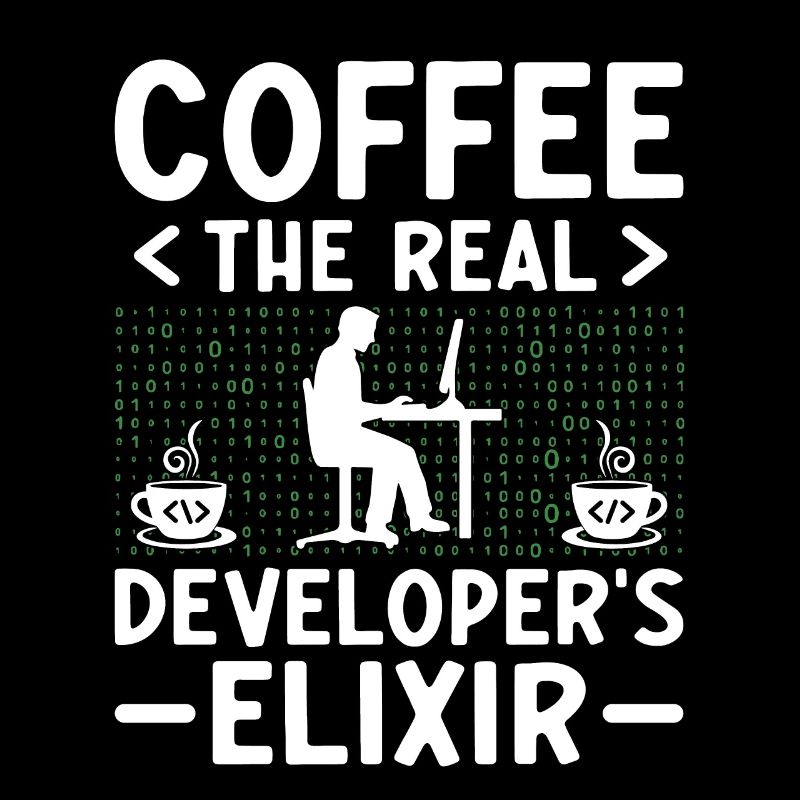 Café Codage Programmeur Codeur Développeur Nerd Coff