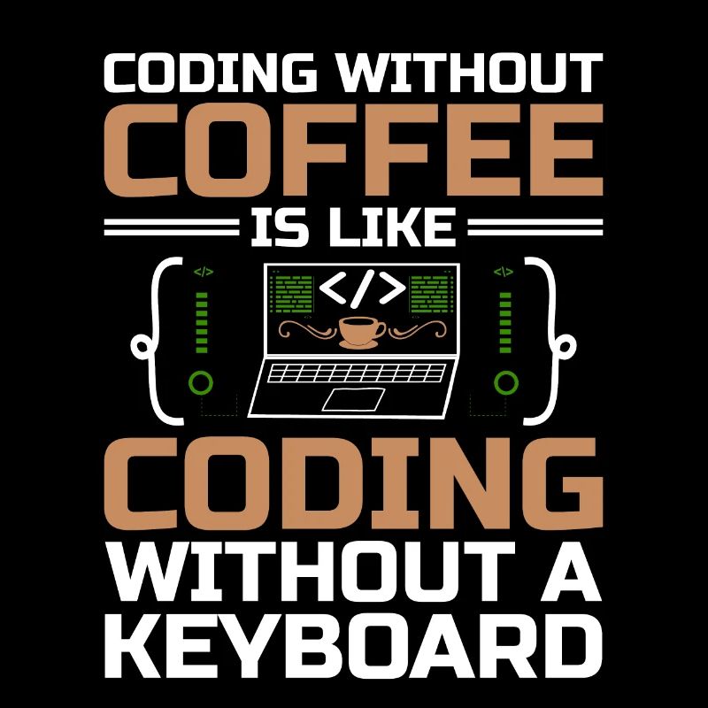 Kaffee-Codierung Programmierer Programmierer Entwickler Nerd Coff