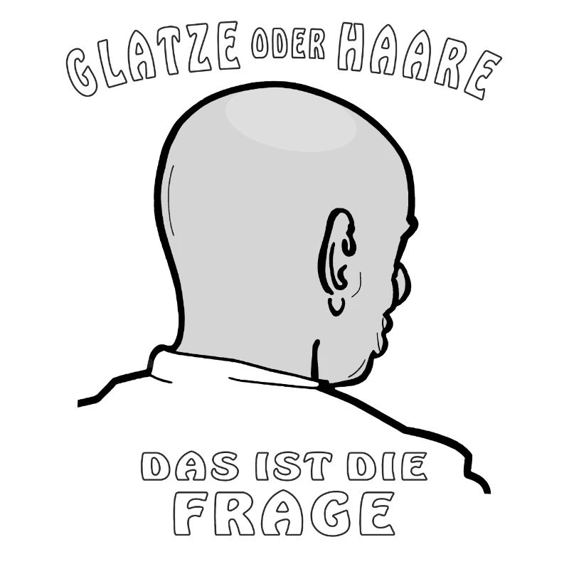 GLATZE ODER HAARE DAS IST DIE FRAGE