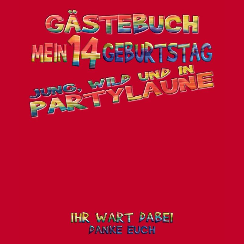 14. Geburtstag Mädchen & Junge Gästebuch