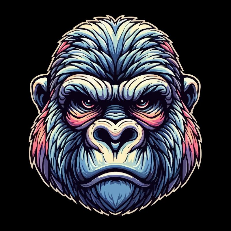 Visage de gorille