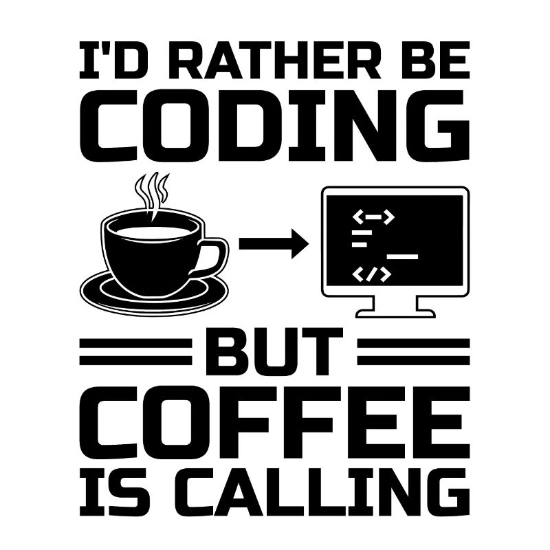 Kaffee-Codierung Programmierer Programmierer Entwickler Nerd Coff