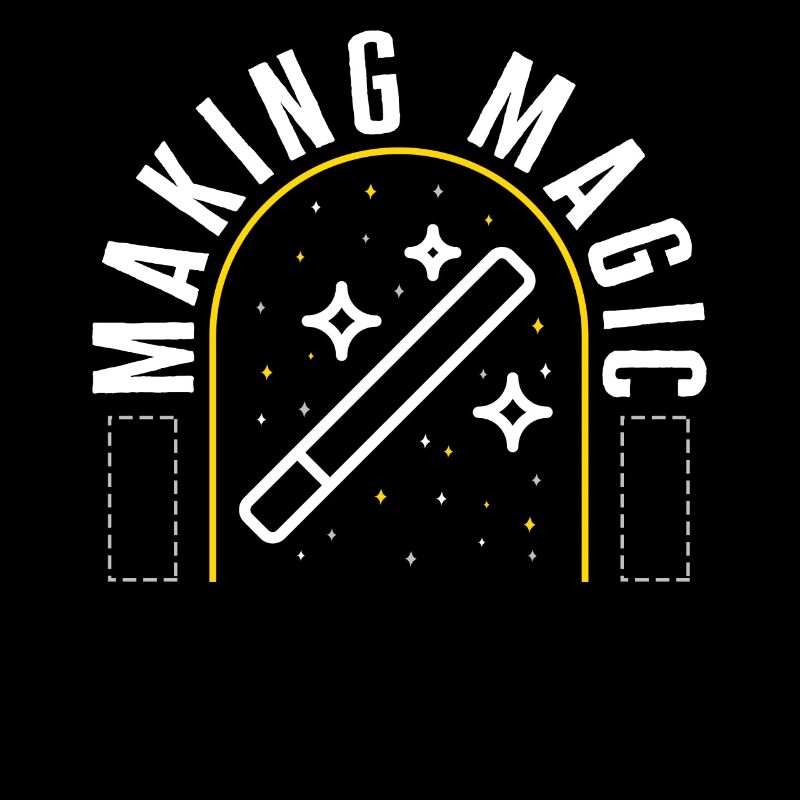 Graphic Design Shirt, Making Magic Tee, Gift For