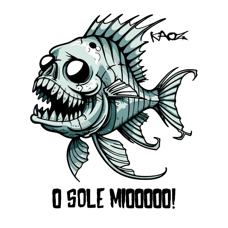 Zombie Skeleton Skull Operettas Fish