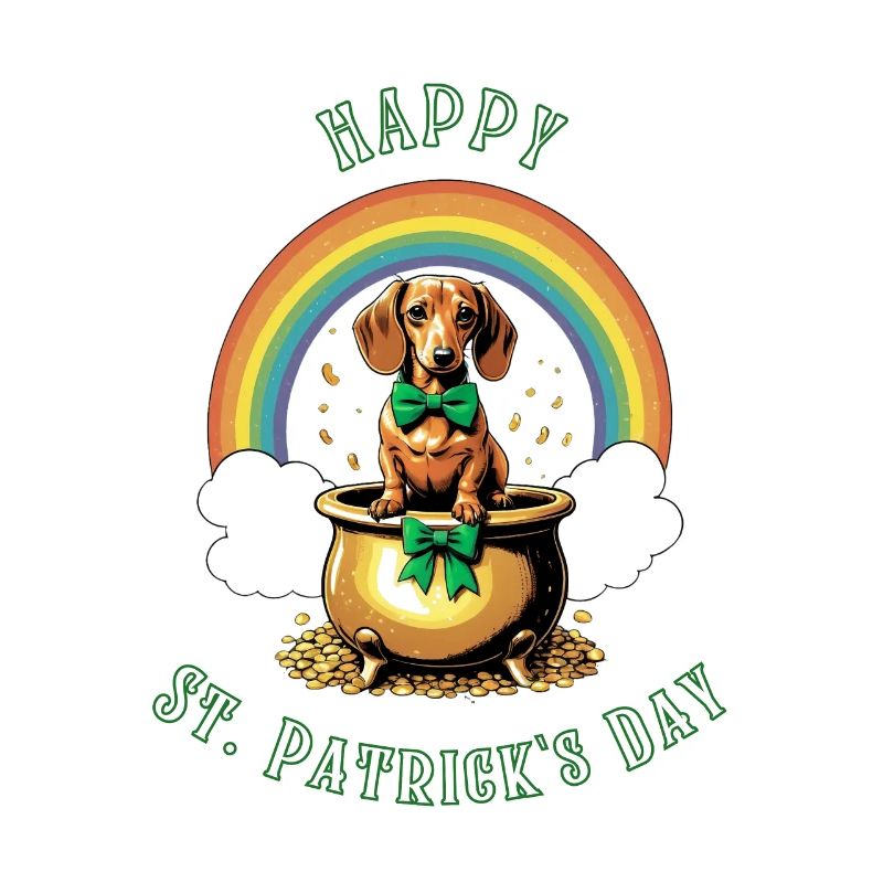 Pot d’or Teckel de la Saint-Patrick