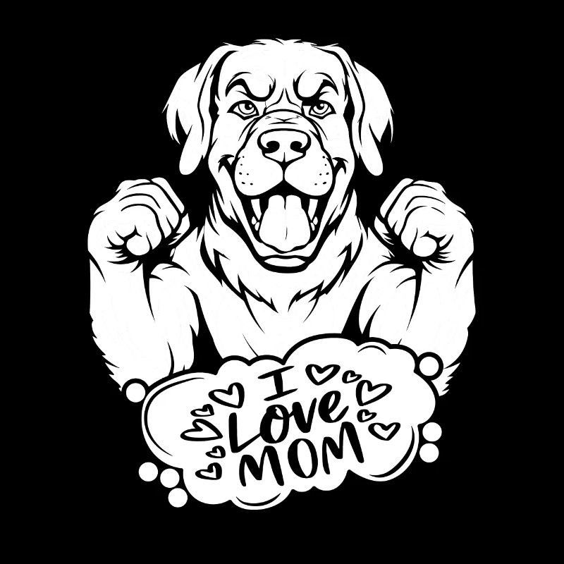 Bouvier bernois J’aime maman