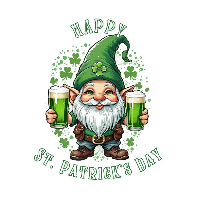 Leprechaun de la Saint-Patrick I Bière verte I