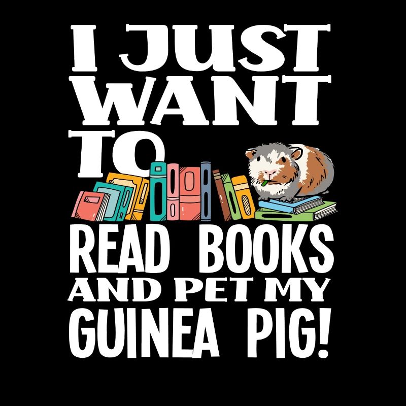 Cochon d’Inde lecture livres rat de bibliothèque